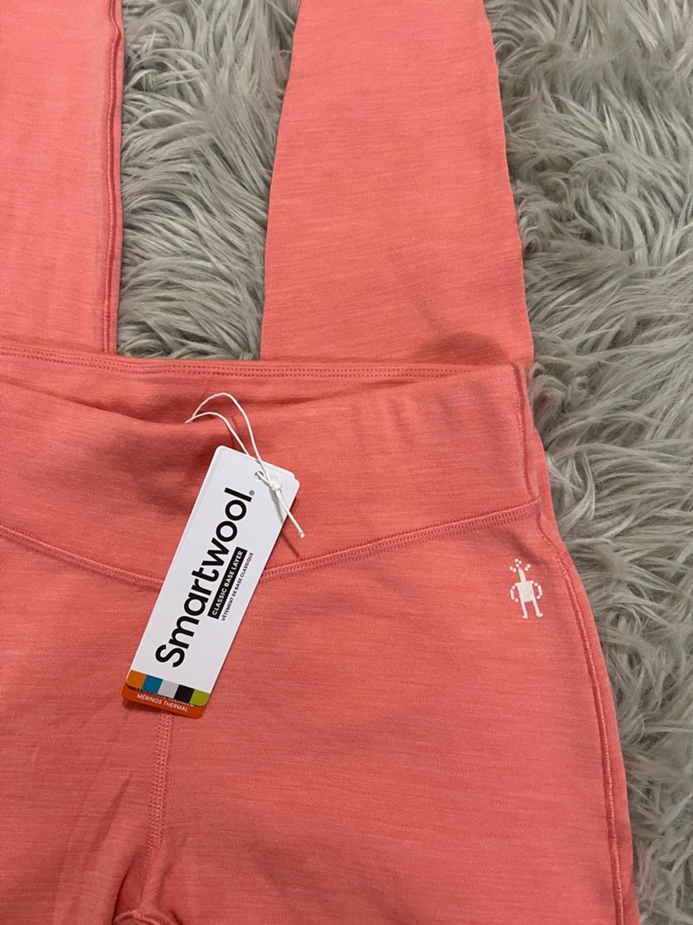 Smartwool sunset coral merino wool layer - Picture 3 of 8